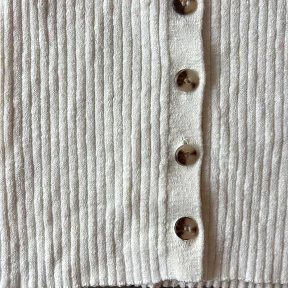 Madewell Barbrook Button Up Short Sleeve Sweater - Picture 3 of 3